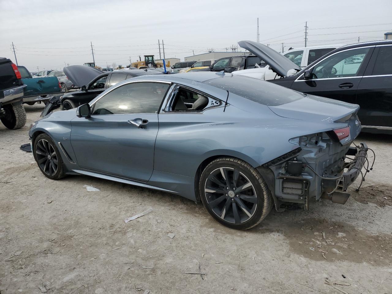 2017 Infiniti Q60 VIN JN1EV7EL5HM552247 Copart auction photo, front end / rear end damage thumbnail 2