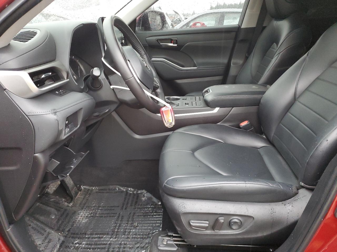 2022 Toyota Highlander VIN 5TDGZRBHXNS229141 Copart auction photo, front end damage thumbnail 7