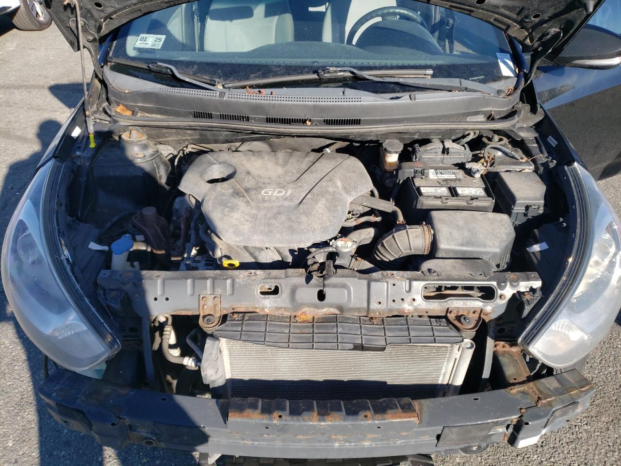 2013 Hyundai Accent VIN KMHCU5AE1DU102605 Copart auction photo, front end / minor dent/scratches damage thumbnail 11