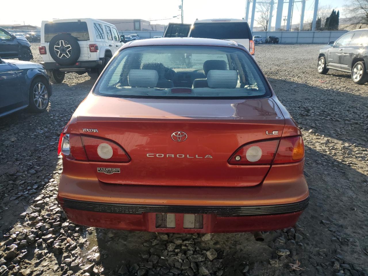 2001 Toyota Corolla VIN 2T1BR12E11C493580 Copart auction photo, rear end damage thumbnail 6