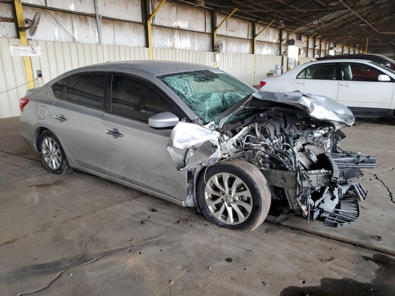 2019 Nissan Sentra VIN 3N1AB7AP7KY287349 Copart auction photo, front end / minor dent/scratches damage thumbnail 4