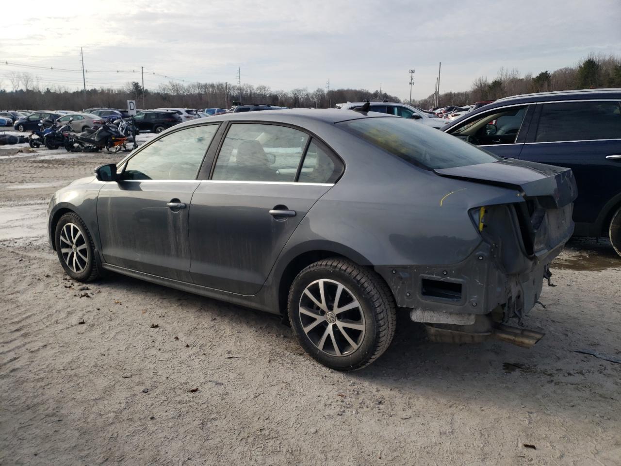 2017 Volkswagen Jetta VIN 3VWDB7AJ5HM207596 Copart auction photo, rear end damage thumbnail 2