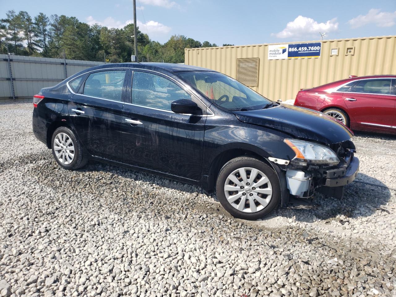 2015 Nissan Sentra VIN 3N1AB7AP2FL687631 Copart auction photo, front end / undercarriage damage thumbnail 4