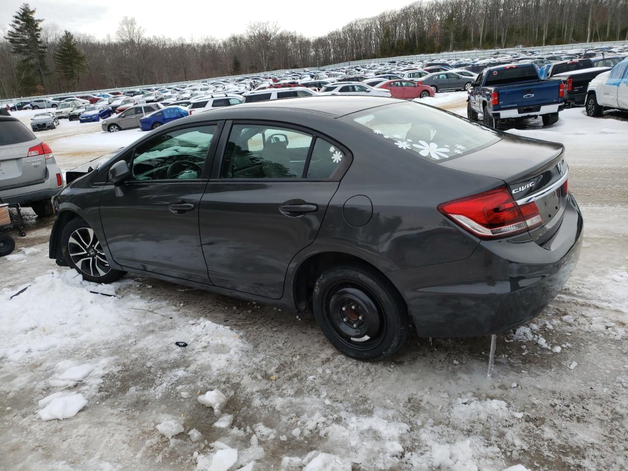 2013 Honda Civic VIN 19XFB2F84DE218243 Copart auction photo, front end / side damage thumbnail 2
