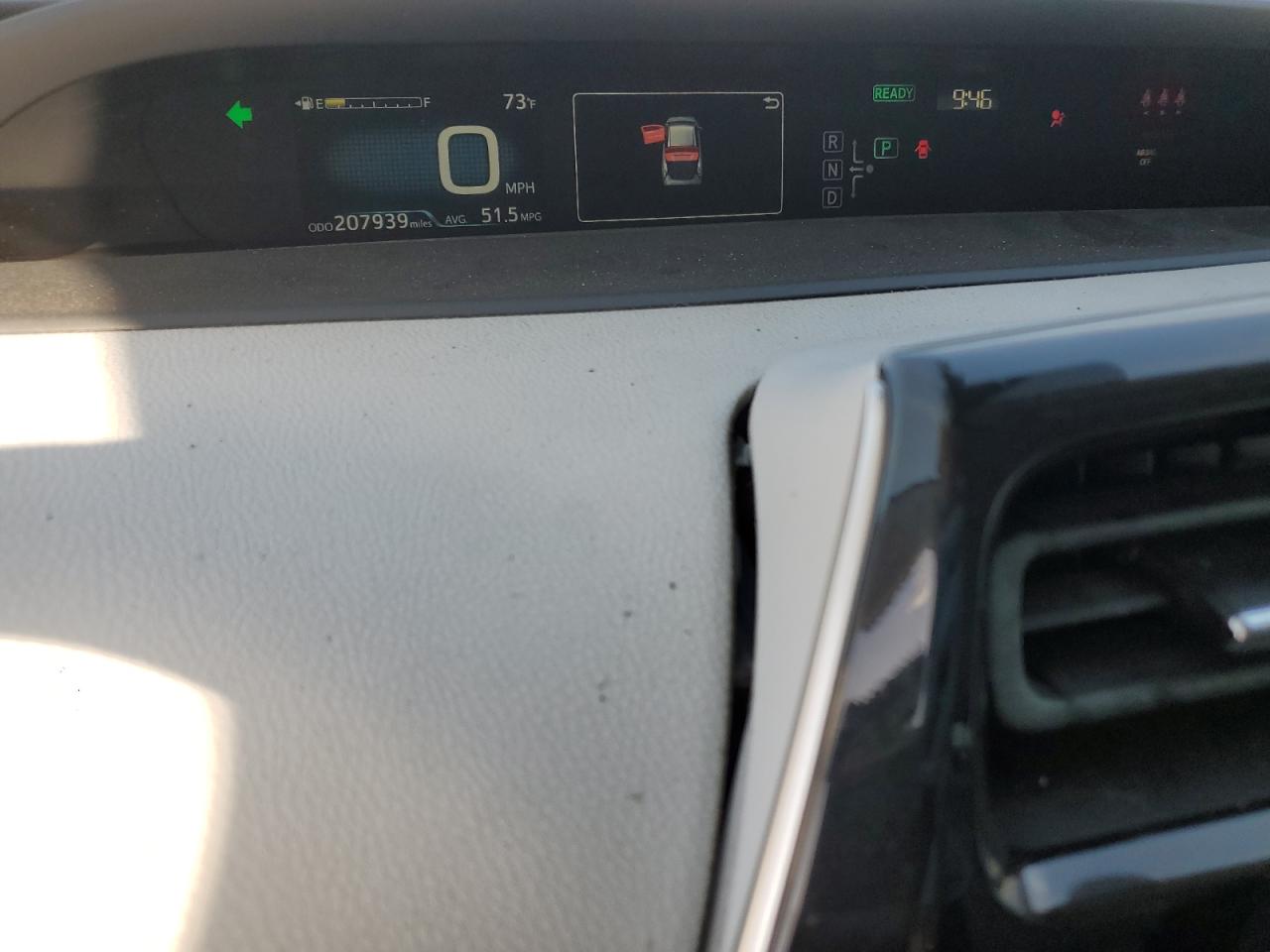 2017 Toyota Prius VIN JTDKARFU3H3537489 Copart auction photo, rear end damage thumbnail 9