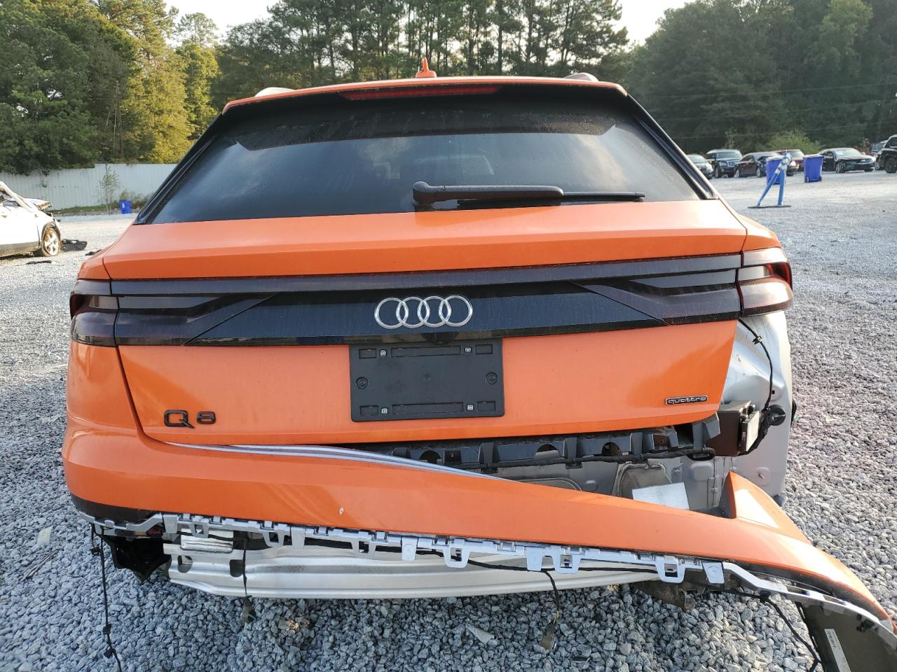 2022 Audi Q8 VIN WA1AVBF19ND031937 Copart auction photo, rear end / mechanical damage thumbnail 6