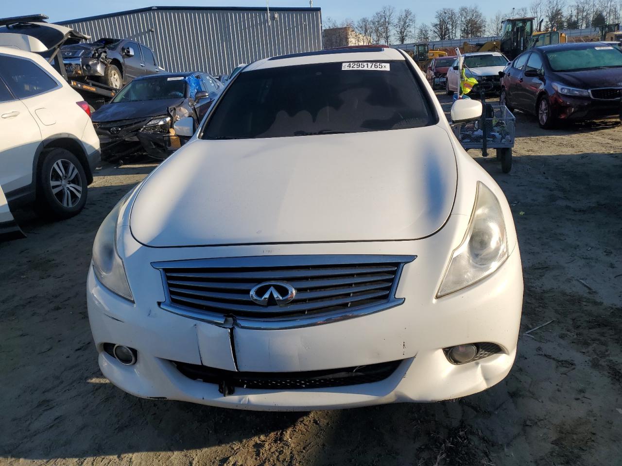 2010 Infiniti G VIN JN1CV6AP6AM204263 Copart auction photo, front end damage thumbnail 5