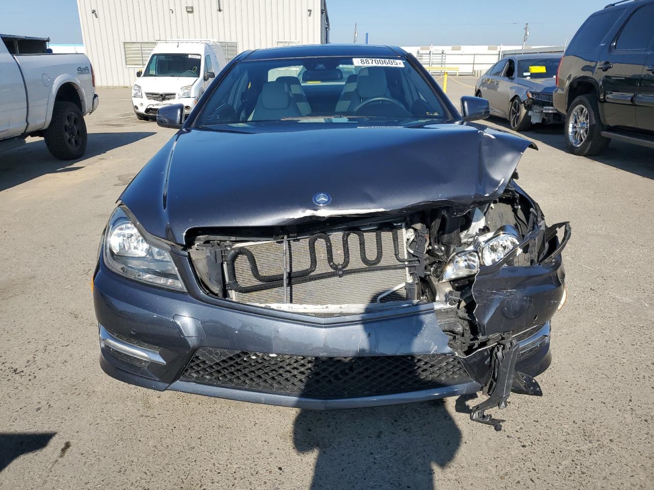 2012 Mercedes-Benz C-klasse VIN WDDGJ5HB3CF902003 Copart auction photo, front end damage thumbnail 5