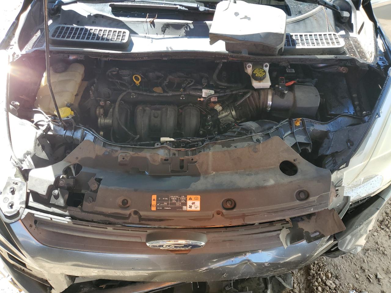 2016 Ford Escape VIN 1FMCU0F70GUA10905 Copart auction photo, front end damage thumbnail 12