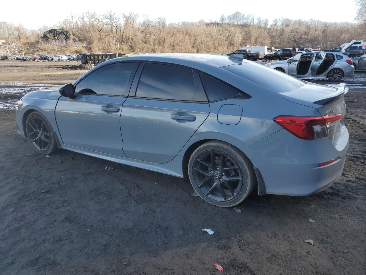 2022 Honda Civic VIN 2HGFE2F54NH593182 Copart auction photo, front end / minor dent/scratches damage thumbnail 2