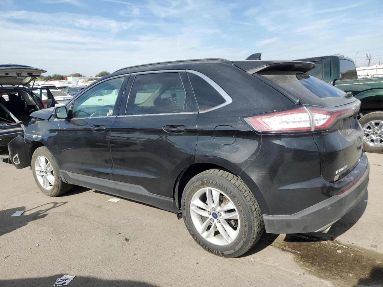 2015 Ford Edge VIN 2FMTK4J80FBB22900 Copart auction photo, front end / rear end damage thumbnail 2