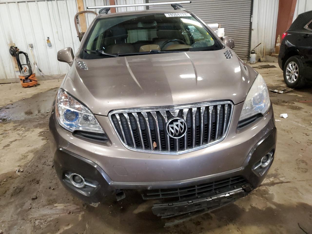 2013 Buick Encore VIN KL4CJCSB5DB212052 Copart auction photo, front end / mechanical damage thumbnail 5