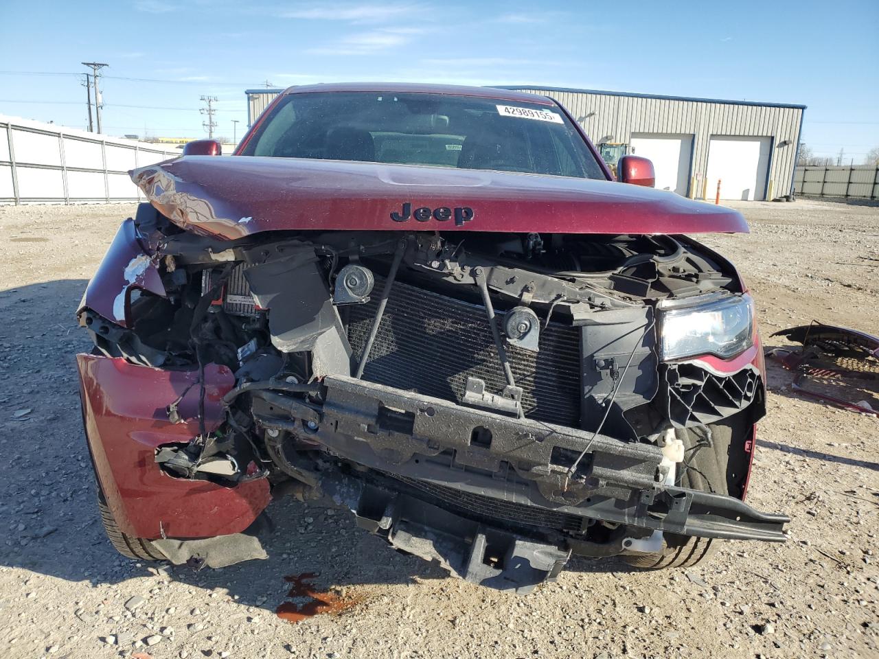 2017 Jeep Grand Cherokee VIN 1C4RJFAG0HC756103 Copart auction photo, front end damage thumbnail 5