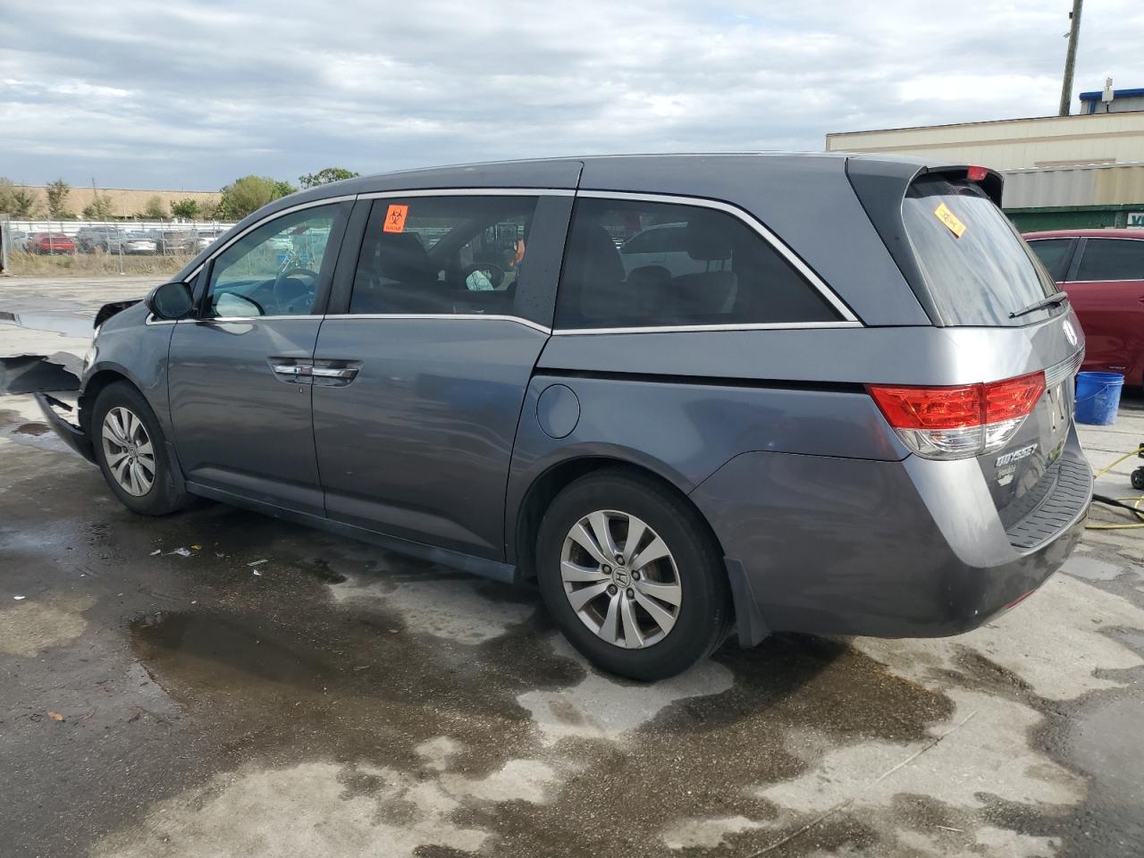2016 Honda Odyssey VIN 5FNRL5H47GB138536 Copart auction photo, front end / side damage thumbnail 2