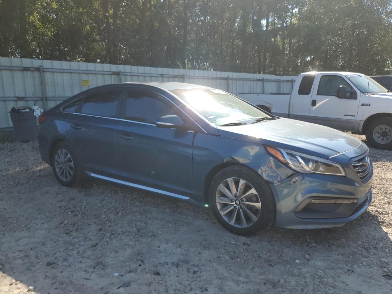 2015 Hyundai Sonata VIN 5NPE34AF5FH245704 Copart auction photo, side damage thumbnail 4