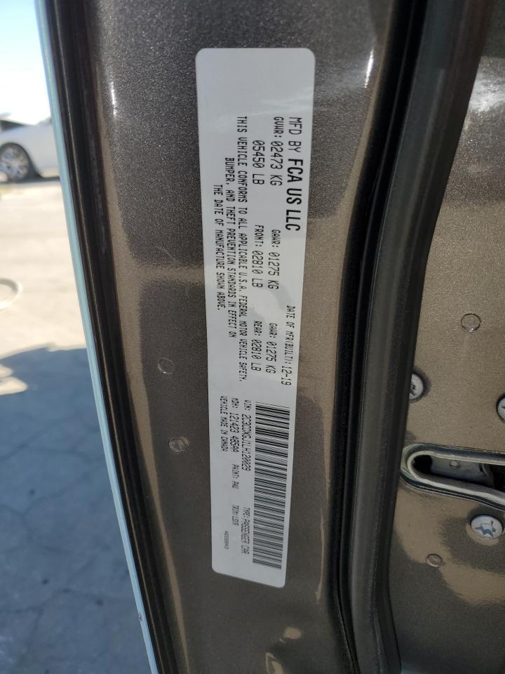 2020 Dodge Charger VIN 2C3CDXGJ1LH120029 Copart auction photo, stripped damage thumbnail 13