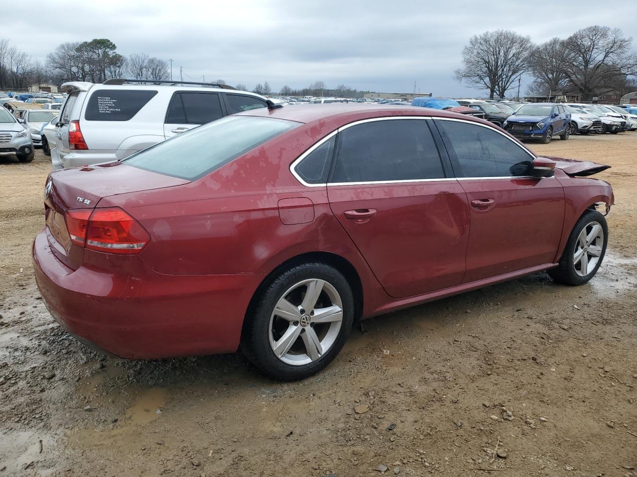 2015 Volkswagen Passat VIN 1VWBT7A3XFC011545 Copart auction photo, front end / side damage thumbnail 3