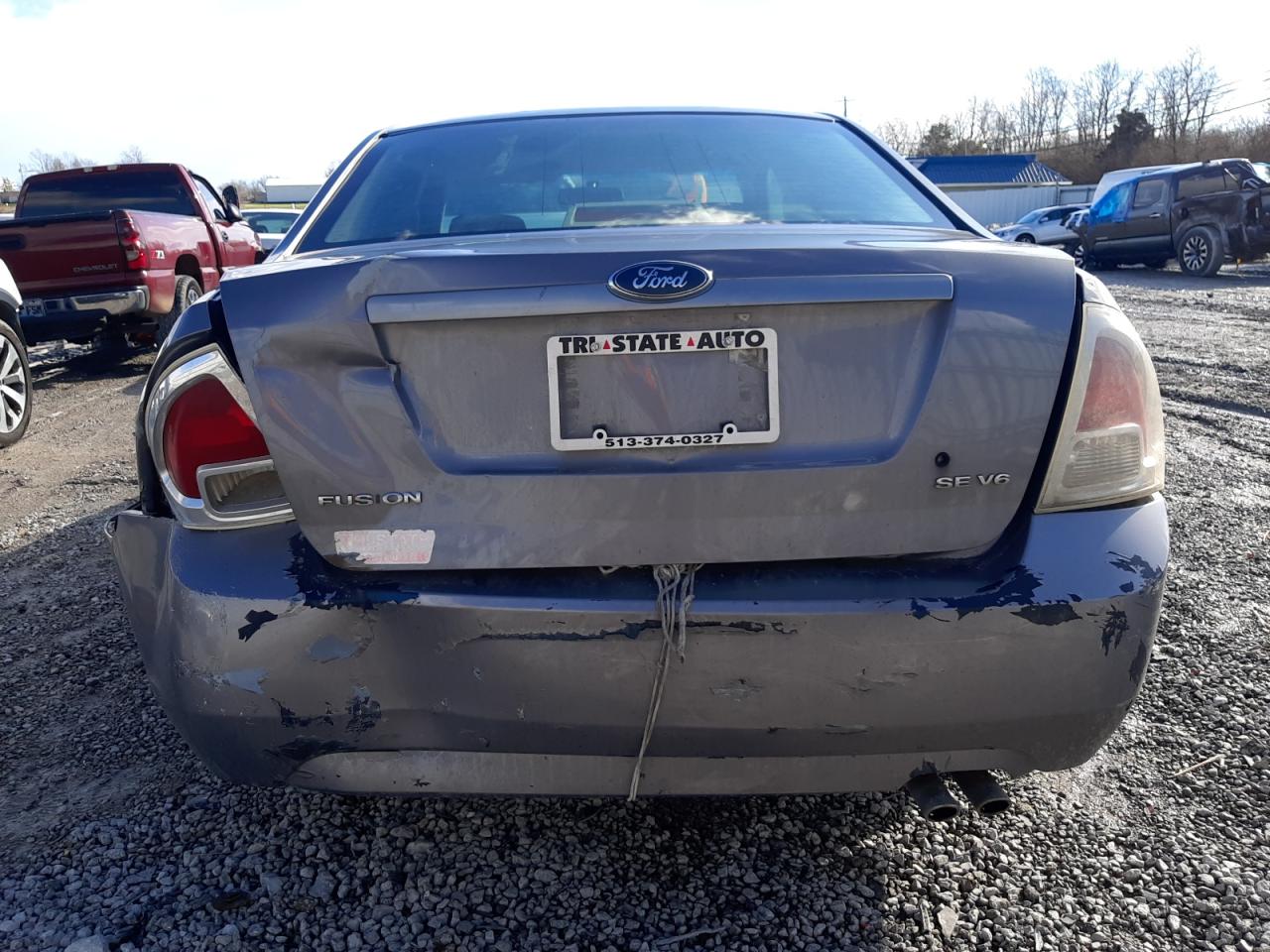 2006 Ford Fusion VIN 3FAFP07106R198856 Copart auction photo, rear end damage thumbnail 6