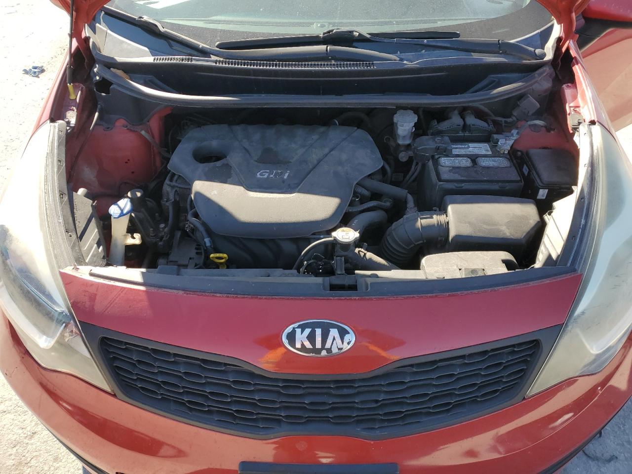 2013 KIA Rio VIN KNADM4A33D6137858 Copart auction photo, side damage thumbnail 11