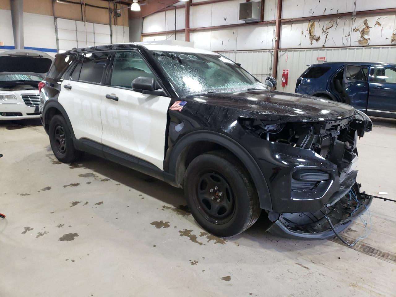 2022 Ford Explorer VIN 1FM5K8AB8NGC26229 Copart auction photo, front end damage thumbnail 4