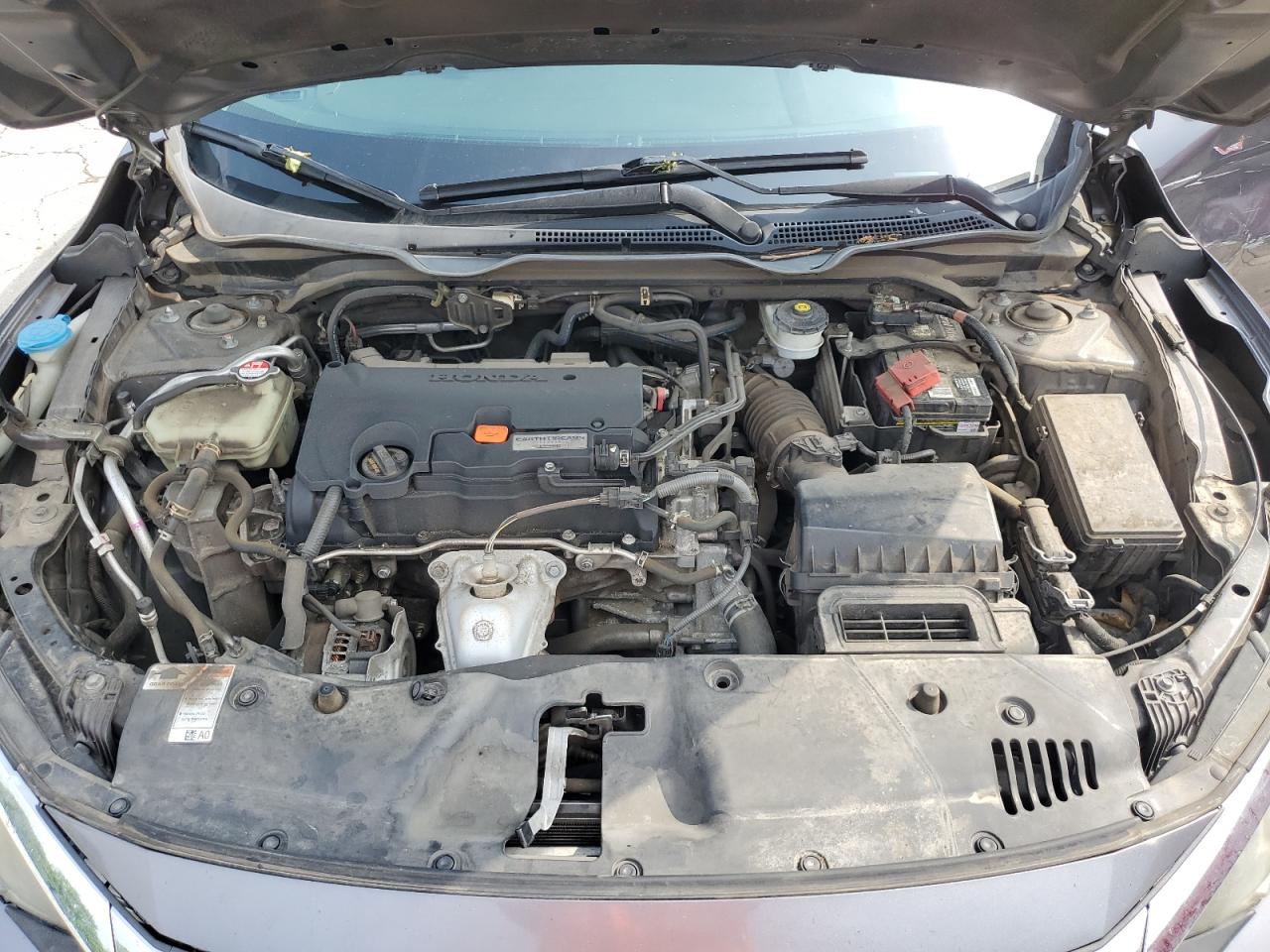 2016 Honda Civic VIN 19XFC2F56GE074590 Copart auction photo, side / rear end damage thumbnail 11
