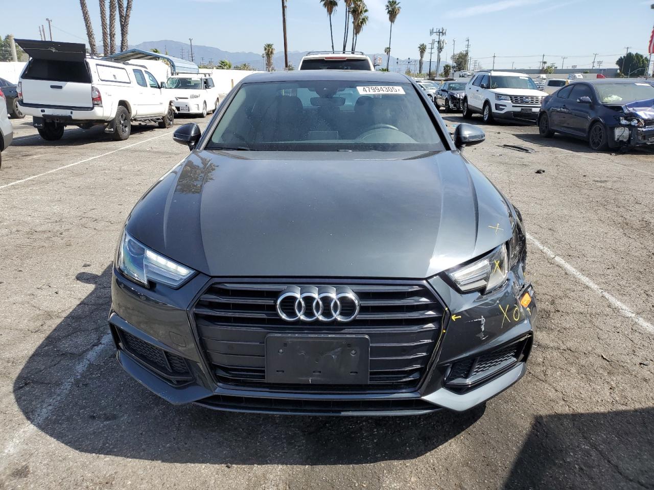 2019 Audi A4 VIN WAUGMAF41KN021767 Copart auction photo, front end / minor dent/scratches damage thumbnail 5