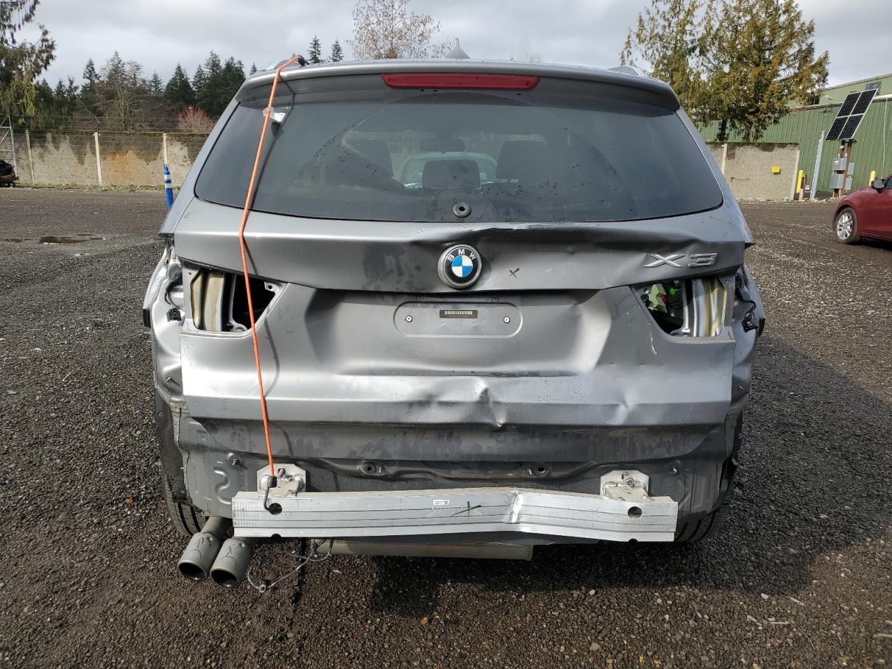 2015 BMW X3 VIN 5UXWX7C56F0K33135 Copart auction photo, rear end damage thumbnail 6