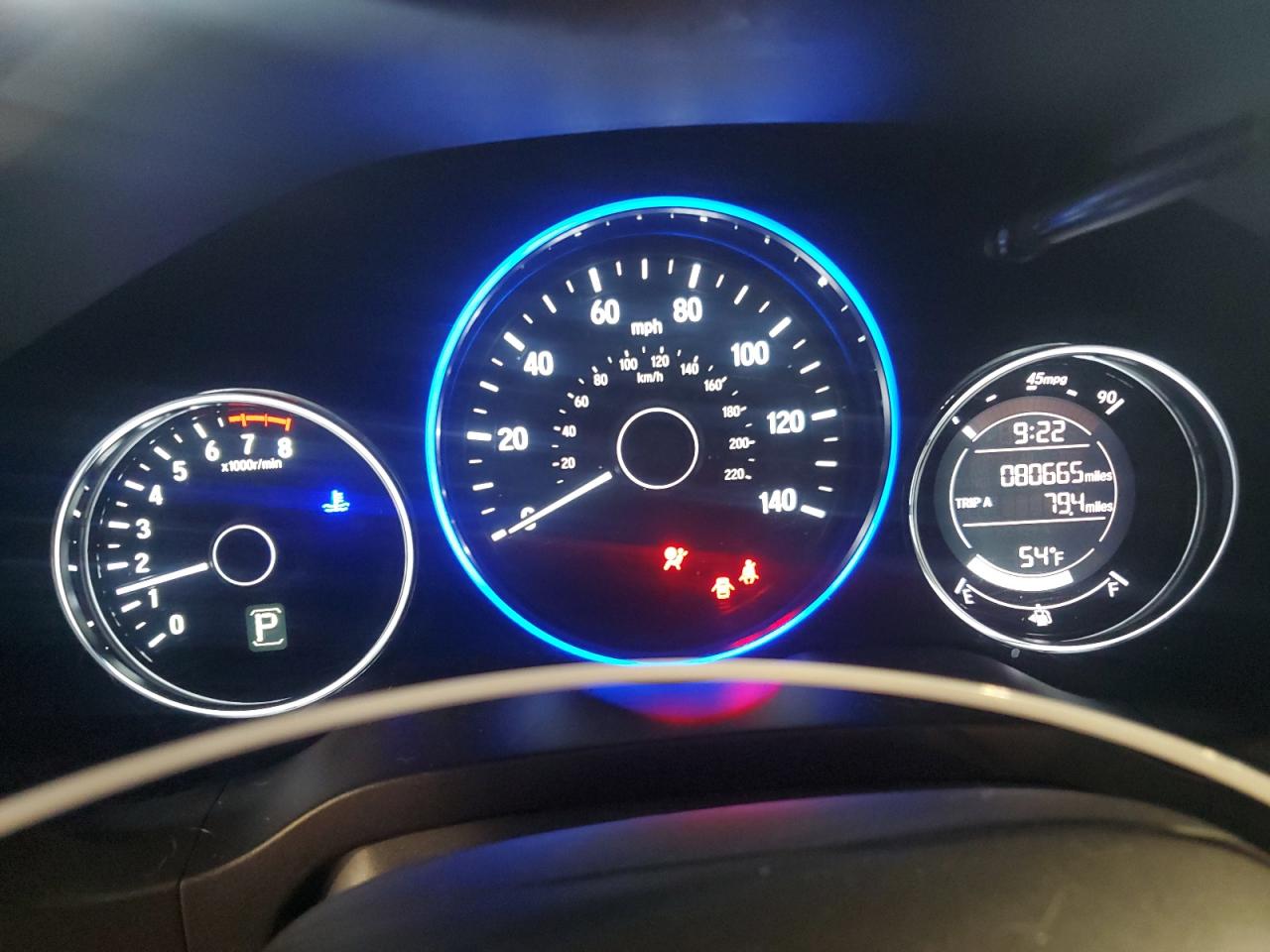 2016 Honda HR-V VIN 3CZRU6H31GM716520 Copart auction photo, side / rear end damage thumbnail 9