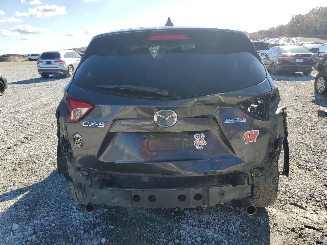 2014 Mazda CX-5 VIN JM3KE2CY5E0396920 Copart auction photo, rear end / mechanical damage thumbnail 6
