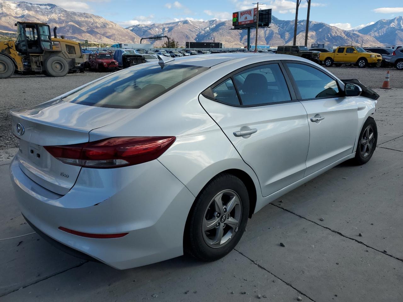 2018 Hyundai Elantra VIN 5NPD94LA8JH347423 Copart auction photo, front end damage thumbnail 3