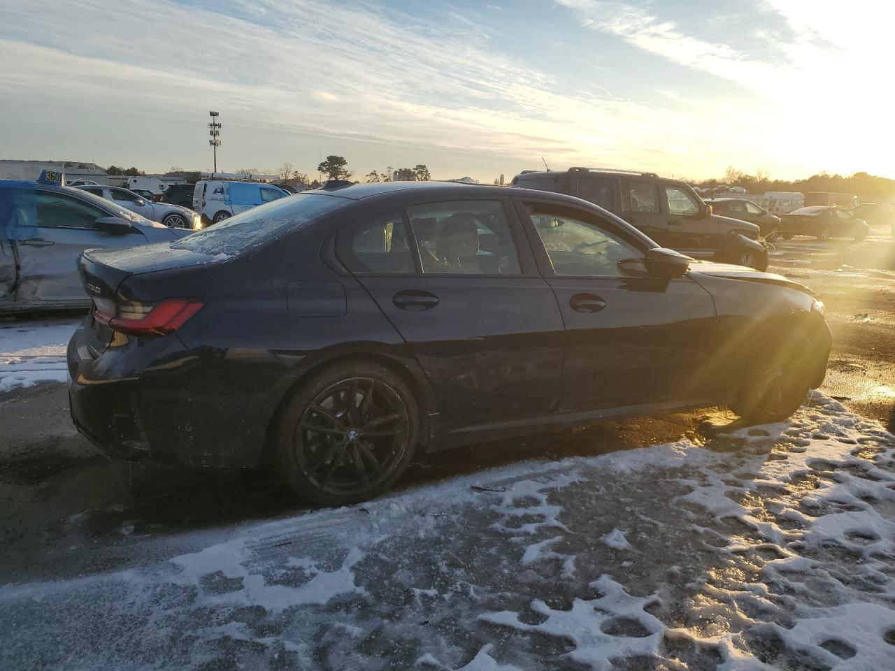 2024 BMW M3 VIN 3MW49FF08R8E47970 Copart auction photo, front end / undercarriage damage thumbnail 3