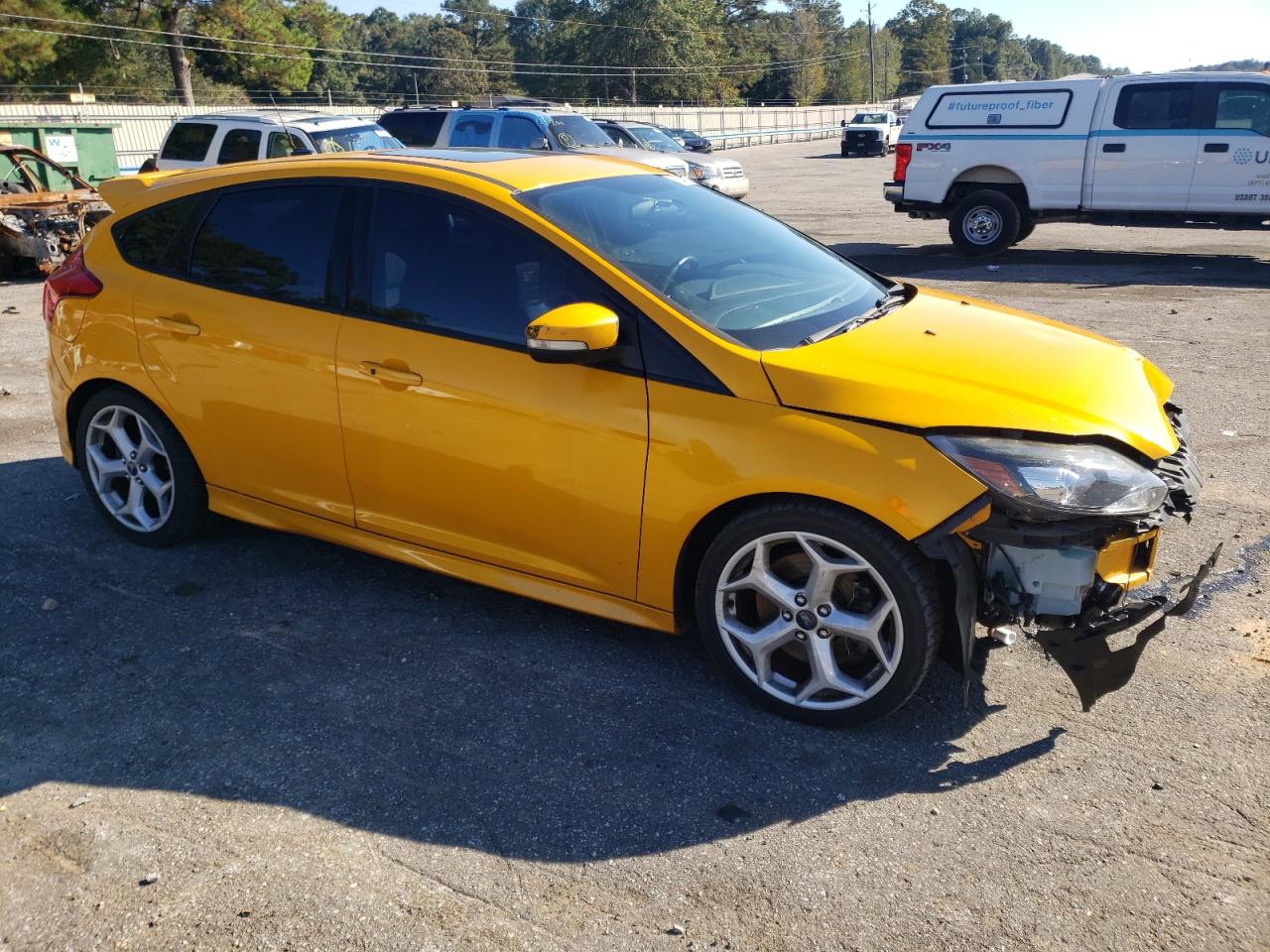 2014 Ford Focus VIN 1FADP3L95EL126102 Copart auction photo, front end damage thumbnail 4