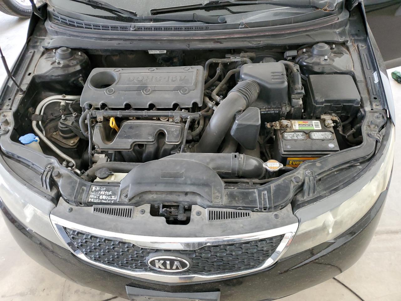 2012 KIA Forte VIN KNAFU4A2XC5557072 Copart auction photo, front end / undercarriage damage thumbnail 12