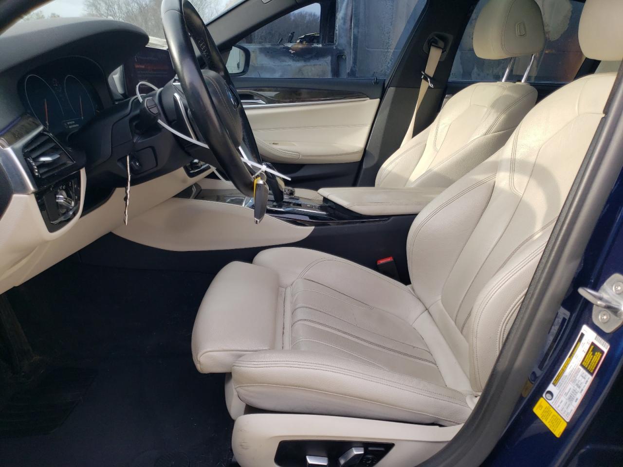 2019 BMW 5er VIN WBAJE5C59KBM76990 Copart auction photo, rear end / side damage thumbnail 7