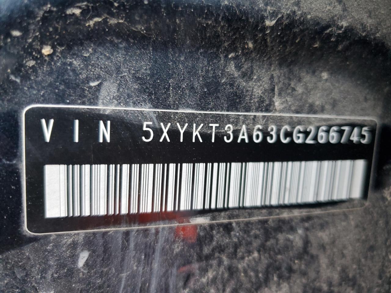 2012 KIA Sorento VIN 5XYKT3A63CG266745 Copart auction photo, all over damage thumbnail 13