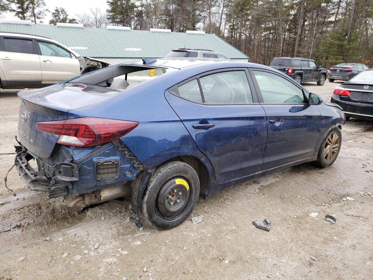 2020 Hyundai Elantra VIN 5NPD84LF9LH524756 Copart auction photo, front end / undercarriage damage thumbnail 3