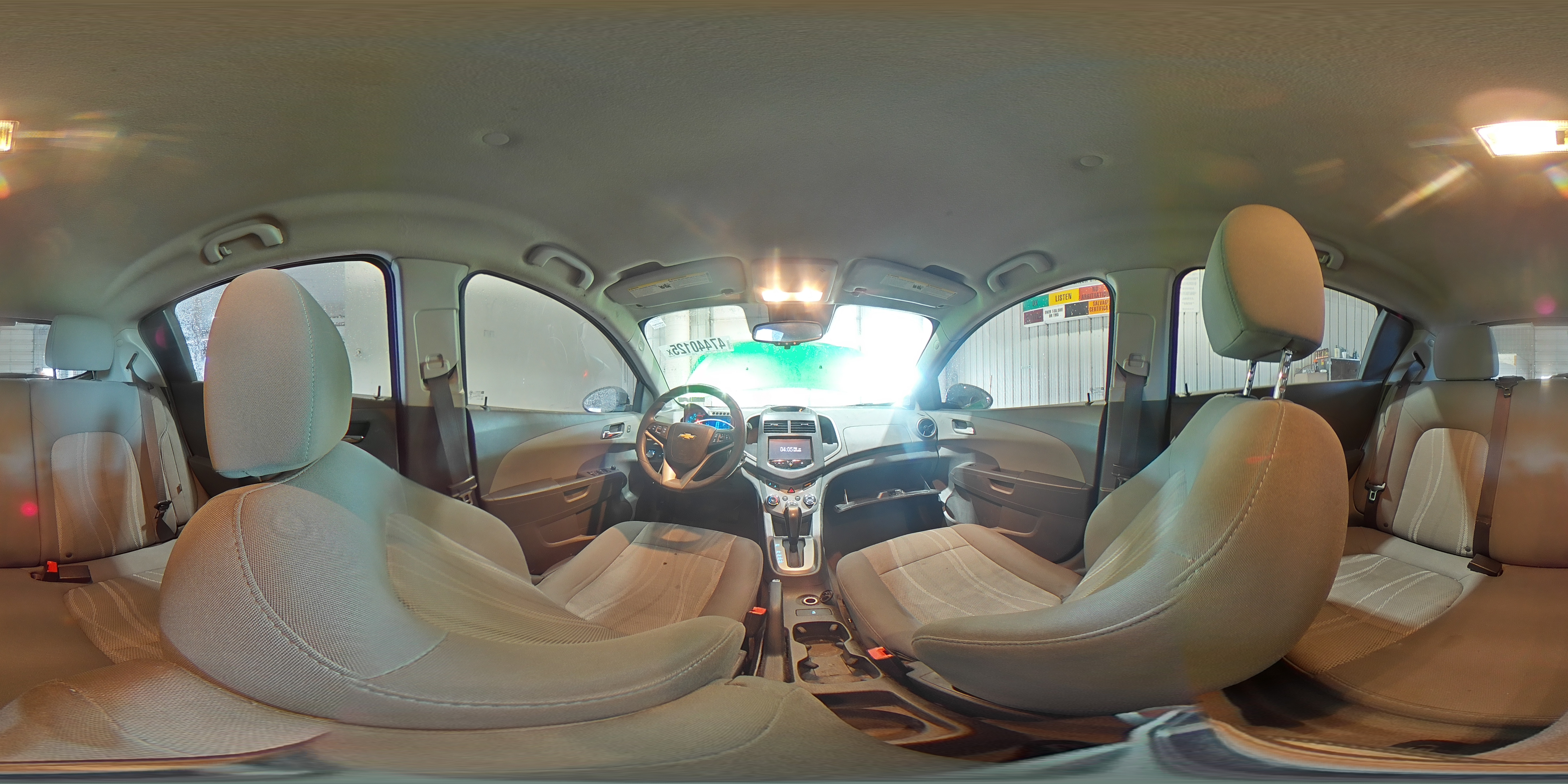 2015 Chevrolet Sonic VIN 1G1JC6SG6F4169698 Copart auction photo, front end / side damage thumbnail 14