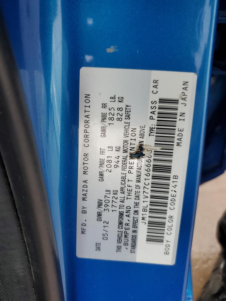 2012 Mazda 3 VIN JM1BL1V77C1666668 Copart auction photo, side damage thumbnail 13