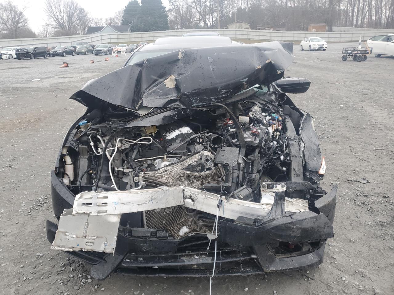 2016 Honda Civic VIN 19XFC2F75GE053991 Copart auction photo, front end / rear end damage thumbnail 5