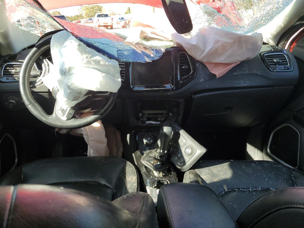 2019 Jeep Compass VIN 3C4NJDCB3KT669344 Copart auction photo, front end / side damage thumbnail 8
