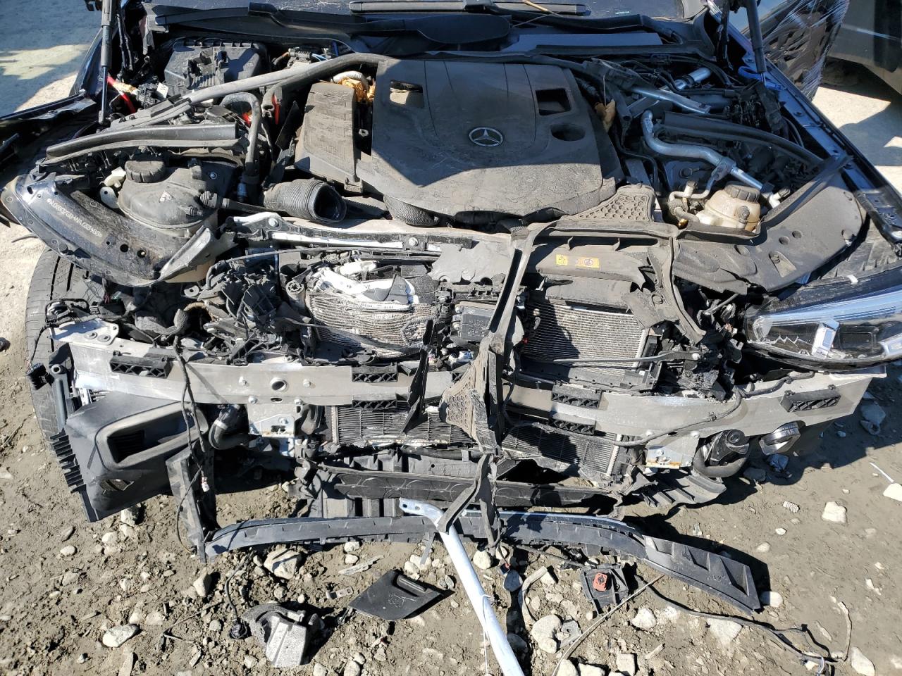 2022 Mercedes-Benz S-klasse VIN W1K6G7GB4NA133468 Copart auction photo, front end / side damage thumbnail 11
