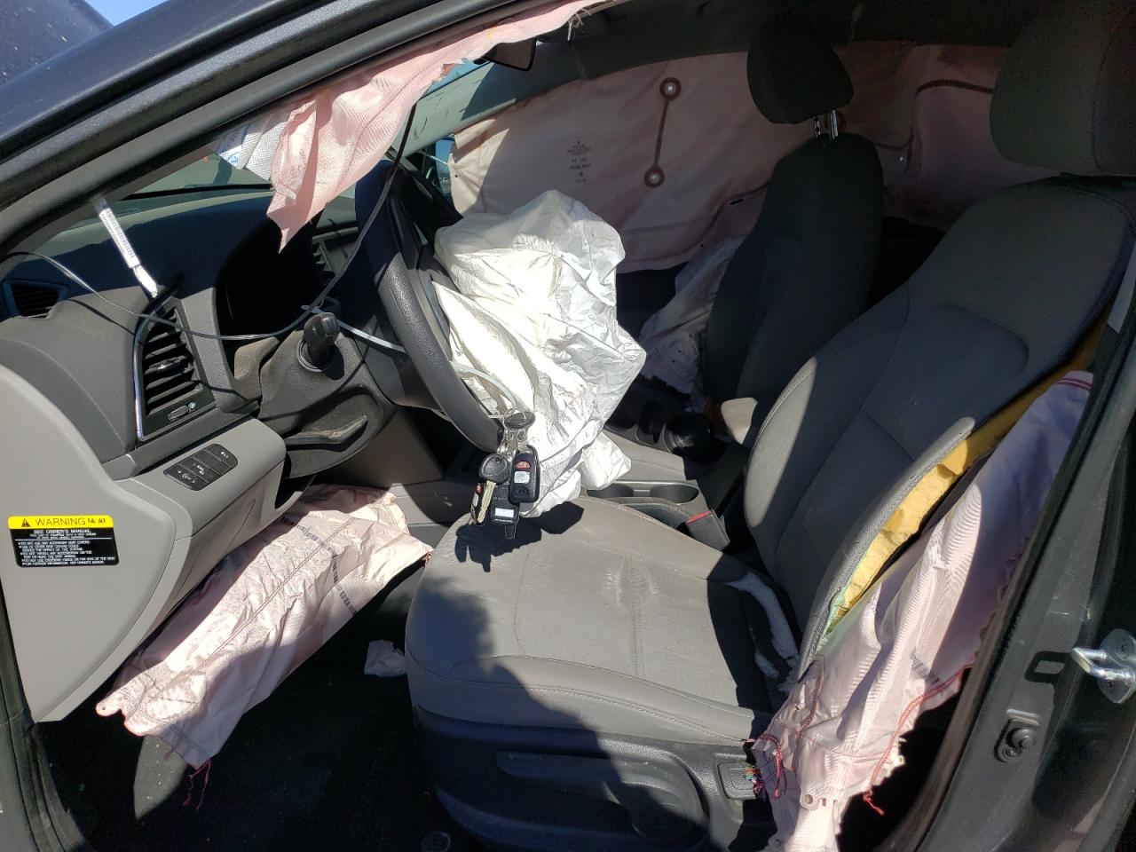 2018 Hyundai Elantra VIN 5NPD84LF1JH287290 Copart auction photo, side / front end damage thumbnail 7