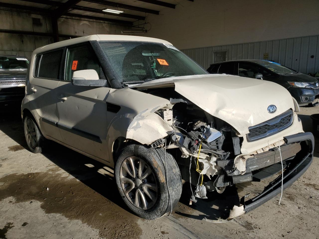 2013 KIA Soul VIN KNDJT2A67D7775015 Copart auction photo, front end damage thumbnail 4