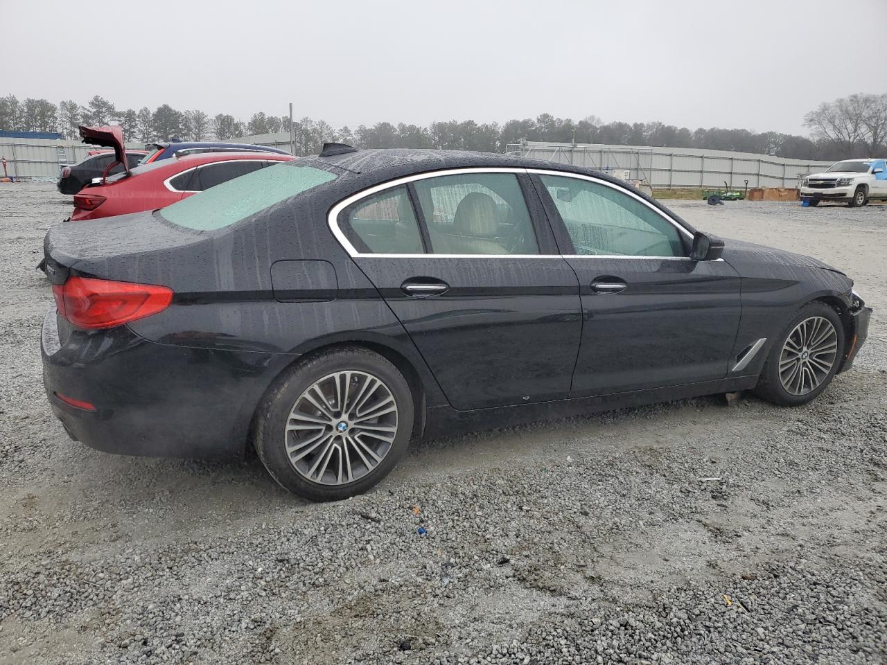 2018 BMW 5er VIN WBAJA5C59JG898576 Copart auction photo, front end damage thumbnail 3
