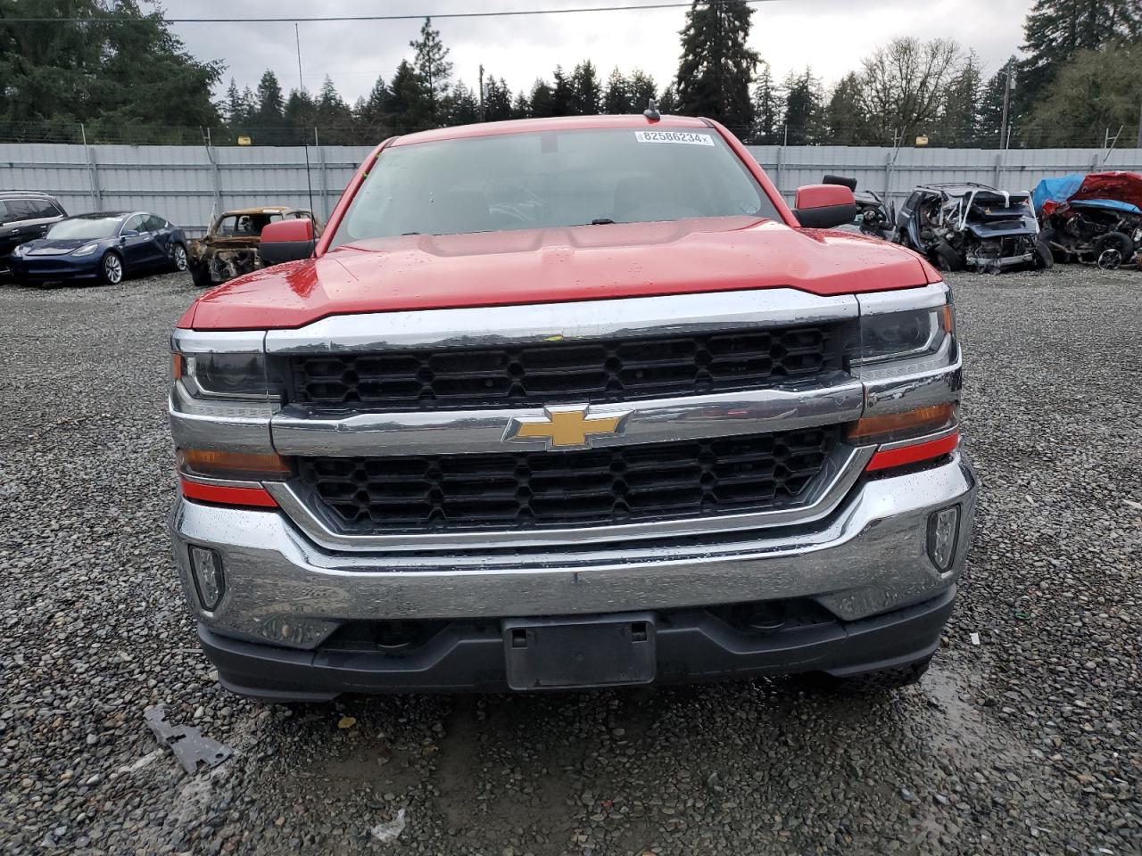 2017 Chevrolet Silverado VIN 3GCUKREC3HG515441 Copart auction photo, rear end / side damage thumbnail 5