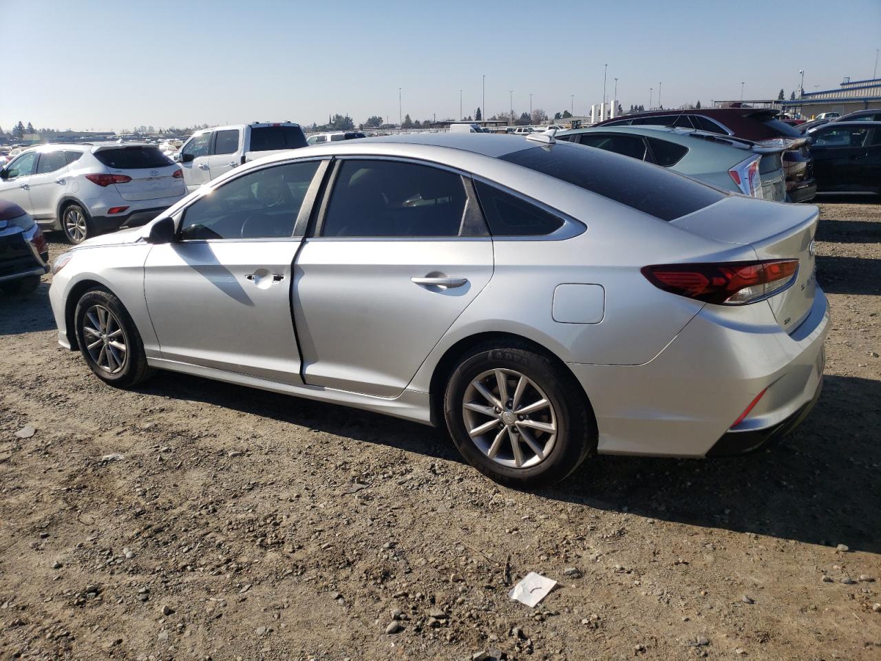 2018 Hyundai Sonata VIN 5NPE24AF7JH701214 Copart auction photo, vandalism damage thumbnail 2