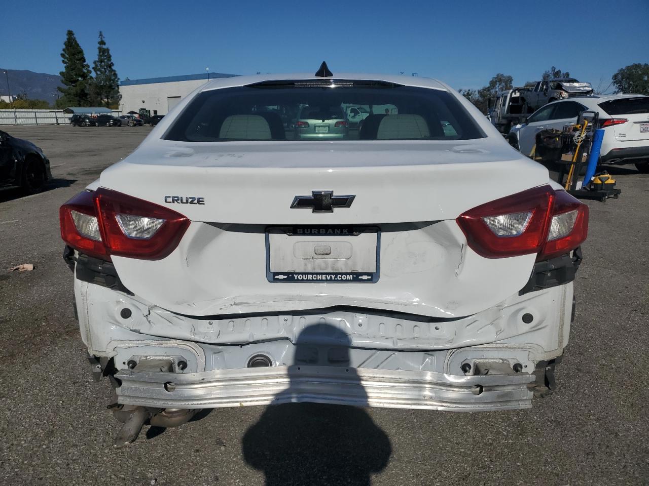 2018 Chevrolet Cruze VIN 1G1BC5SM7J7192046 Copart auction photo, rear end / front end damage thumbnail 6