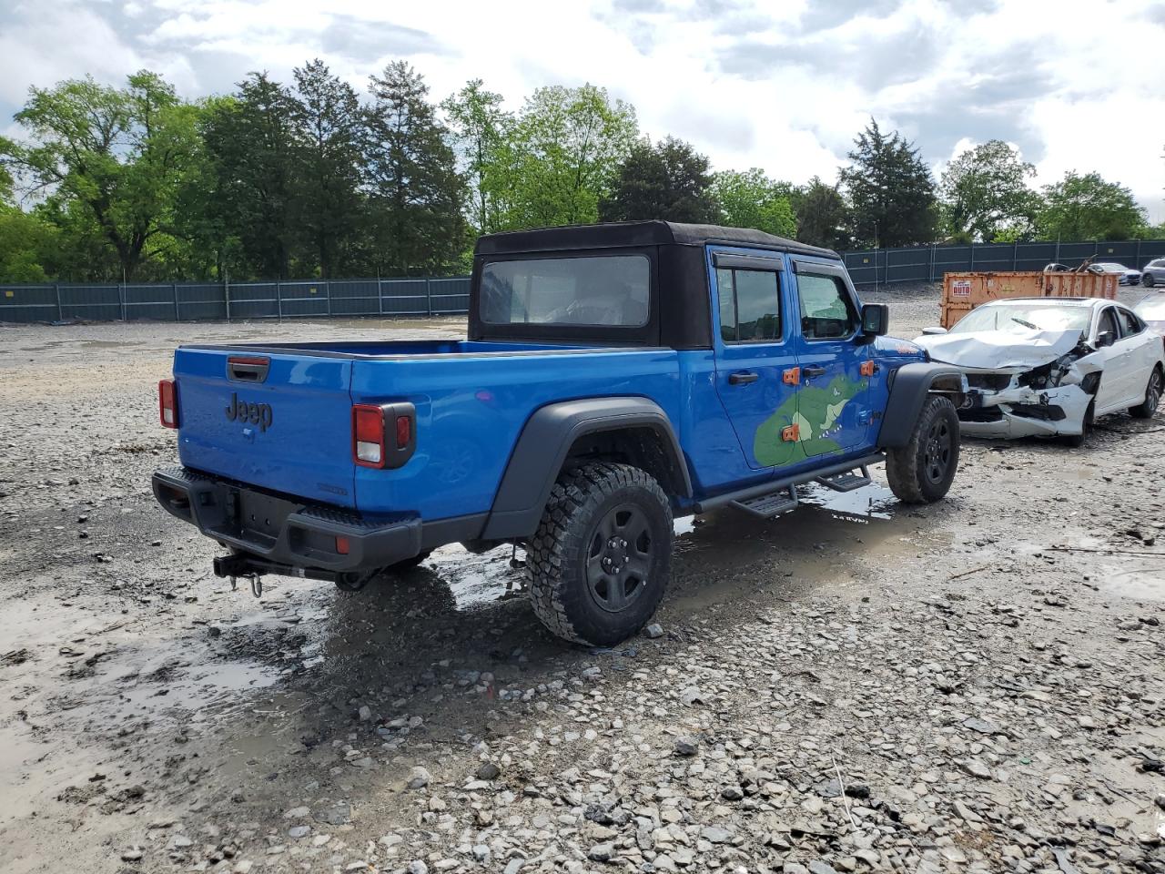 2021 Jeep Gladiator VIN 1C6HJTAG3ML517706 Copart auction photo, stripped damage thumbnail 3
