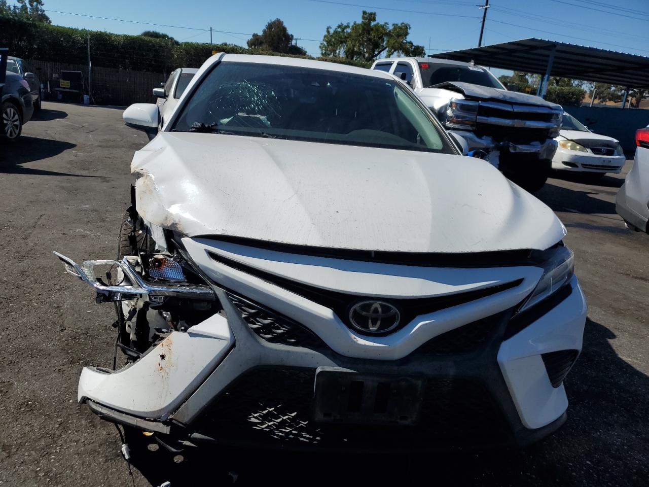 2019 Toyota Camry VIN 4T1B11HK9KU200416 Copart auction photo, front end damage thumbnail 5