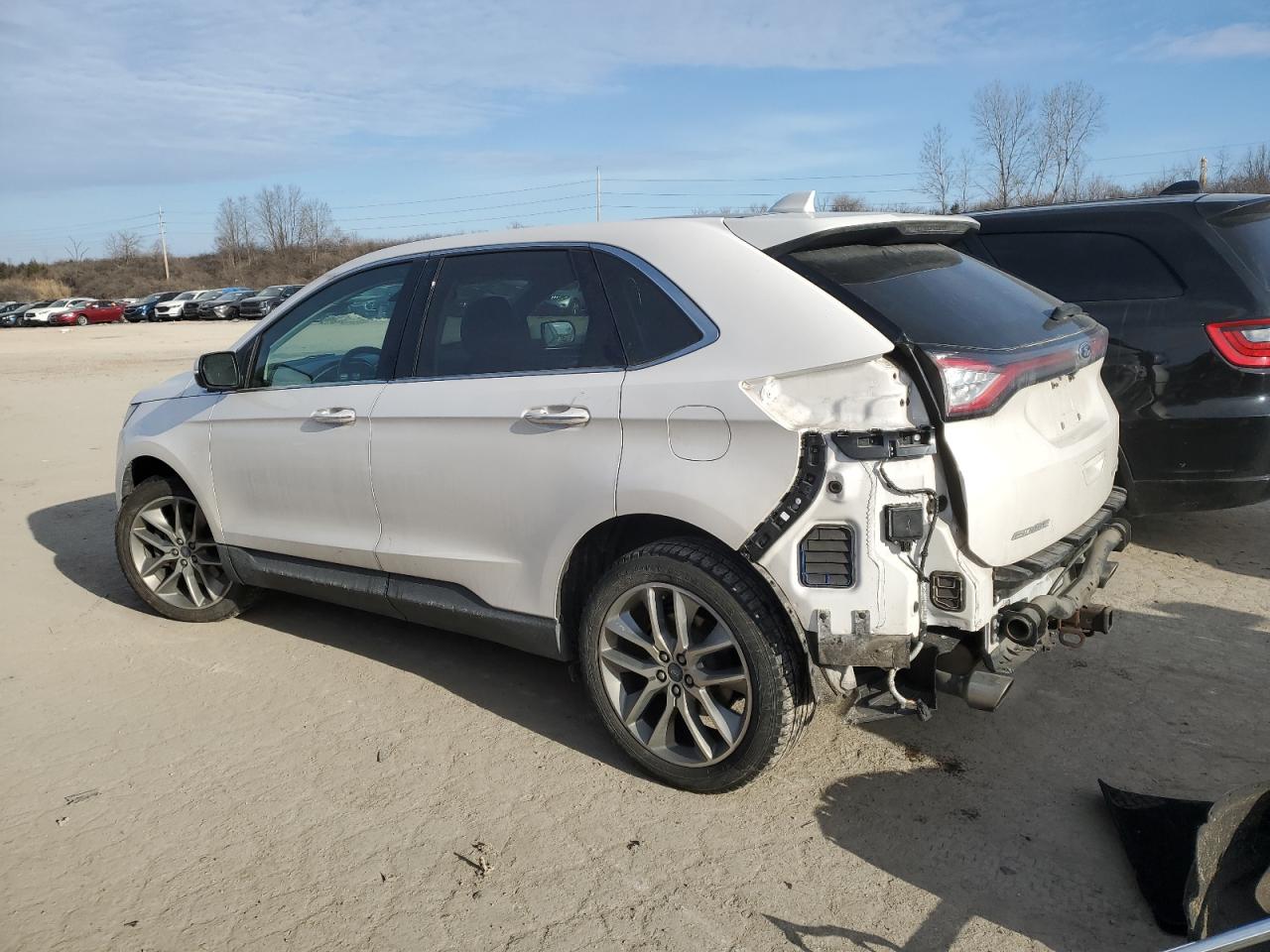 2017 Ford Edge VIN 2FMPK4K85HBC09386 Copart auction photo, rear end / side damage thumbnail 2